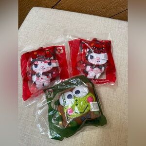 Sanrio kuromi and kerropi bag charms branded new